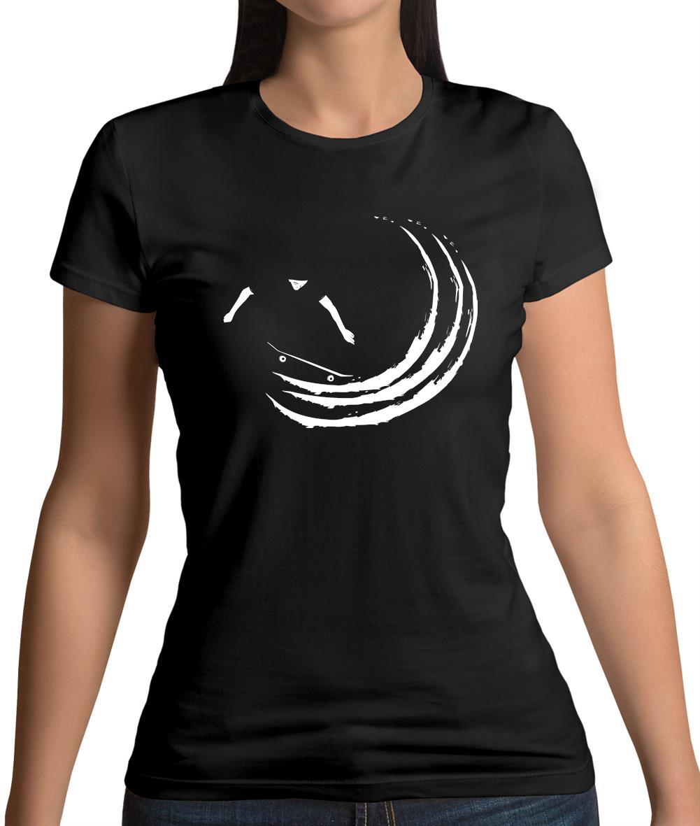 Skaters Swoosh Womens T-Shirt Skaters Swoosh Womens T-Shirt