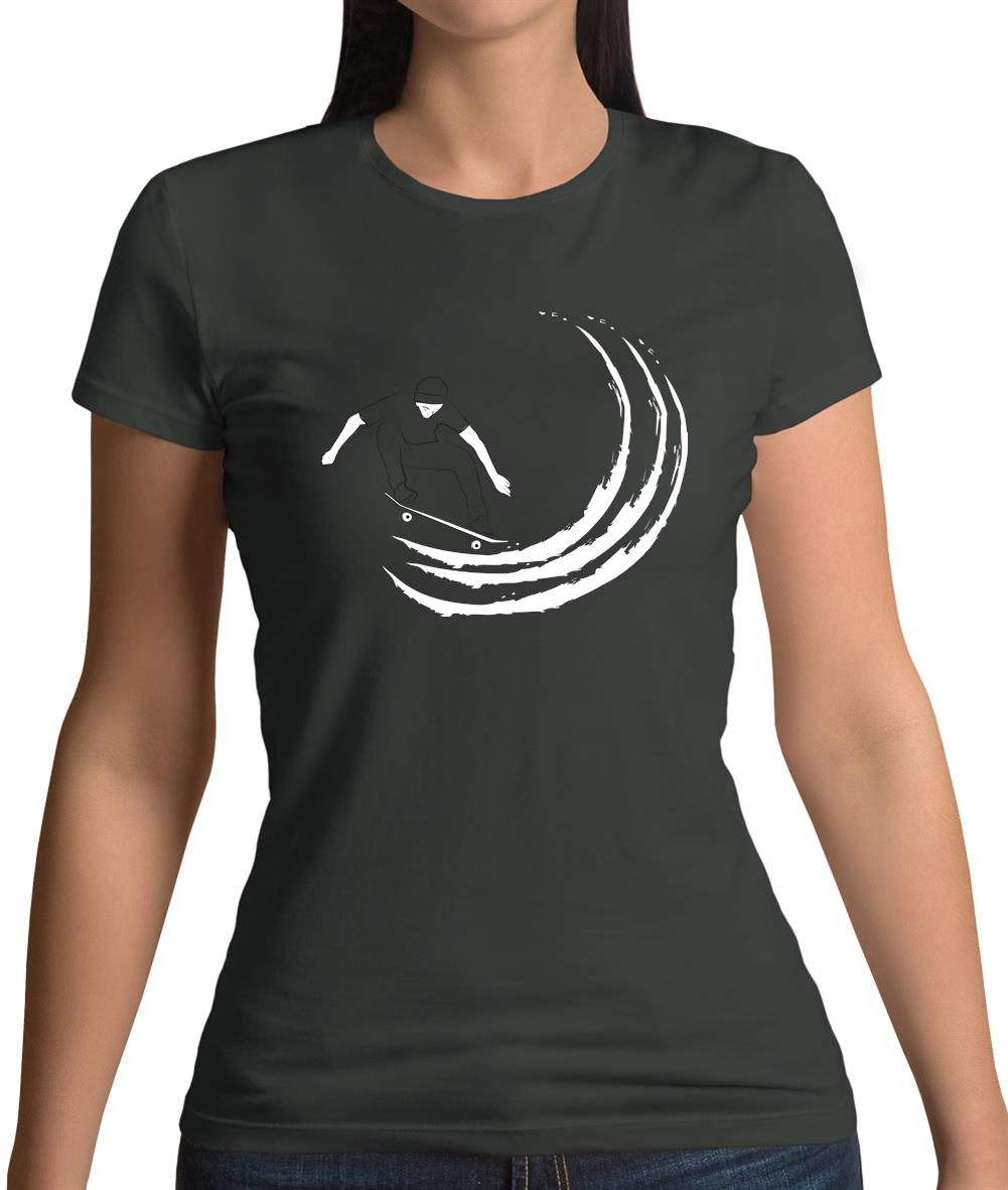 Skaters Swoosh Womens T-Shirt Skaters Swoosh Womens T-Shirt