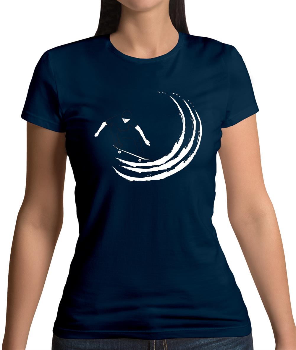 Skaters Swoosh Womens T-Shirt Skaters Swoosh Womens T-Shirt
