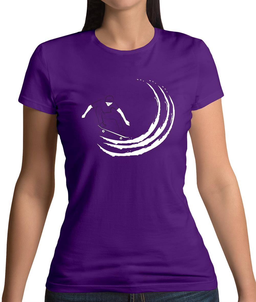 Skaters Swoosh Womens T-Shirt Skaters Swoosh Womens T-Shirt