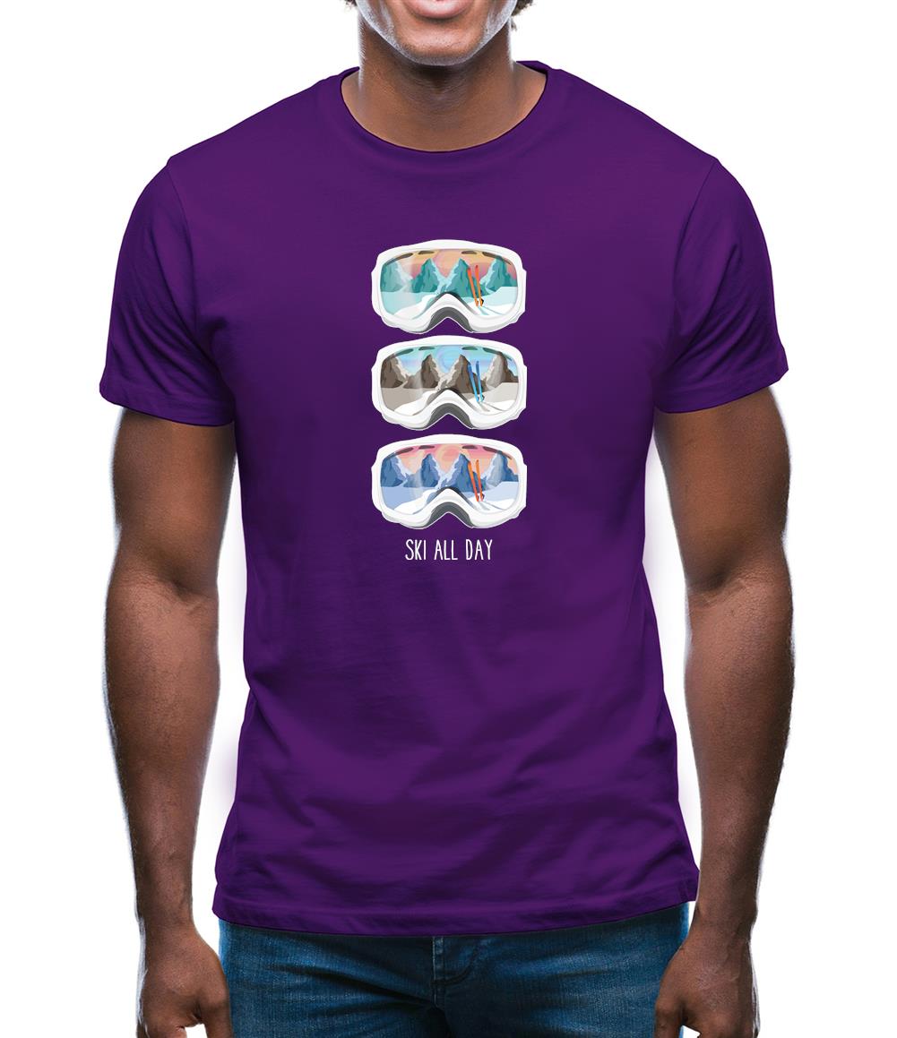 Ski All Day Mens T-Shirt Ski All Day Mens T-Shirt