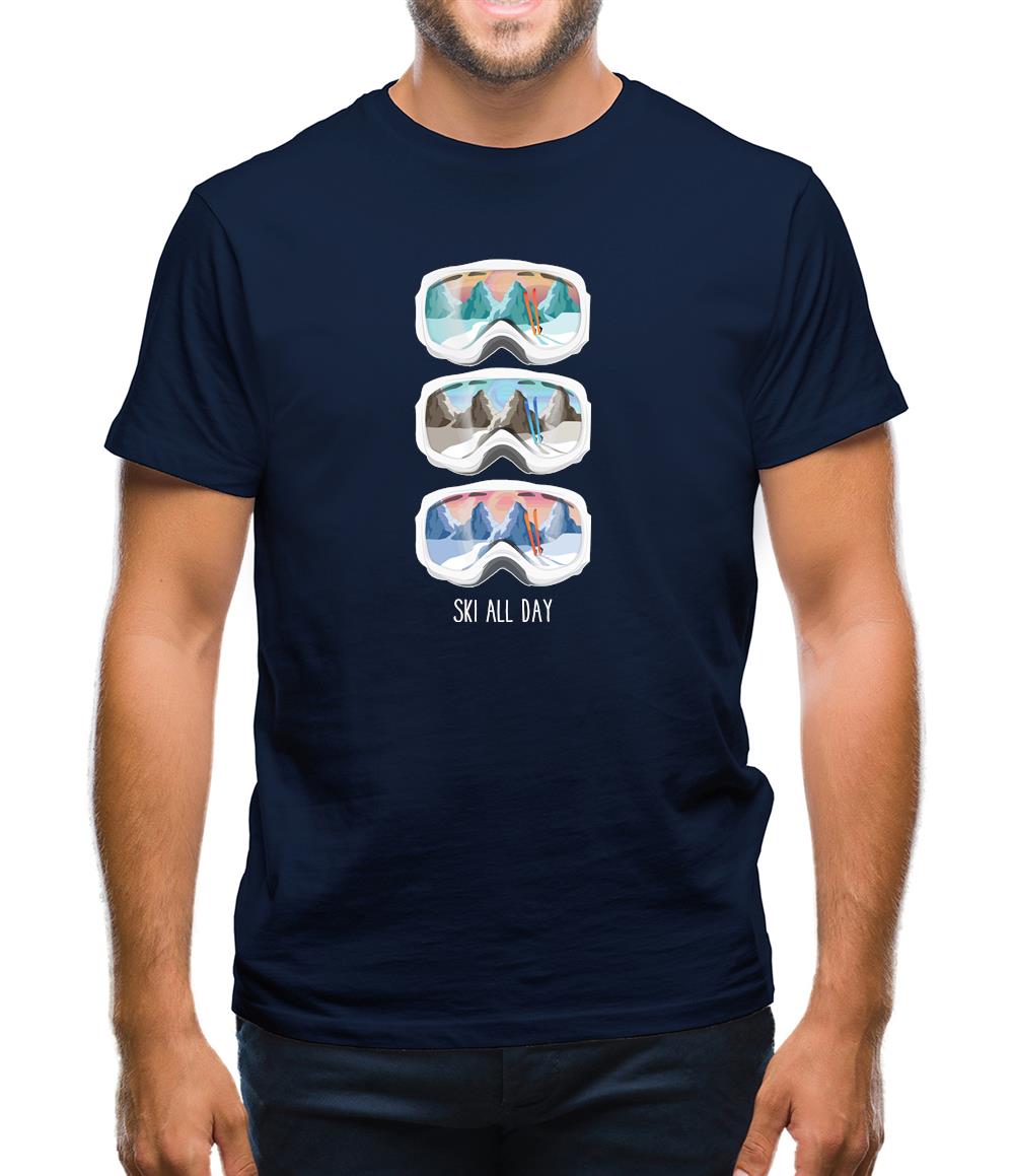 Ski All Day Mens T-Shirt Ski All Day Mens T-Shirt