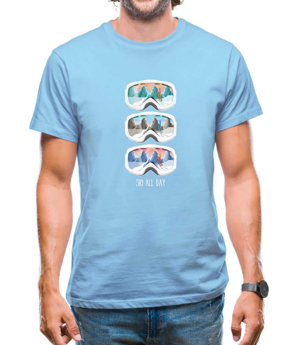 Ski All Day Mens T-Shirt Ski All Day Mens T-Shirt