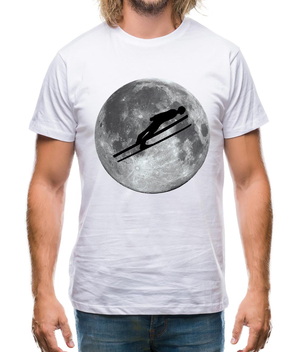 Ski Jump Moon Mens T-Shirt Ski Jump Moon Mens T-Shirt