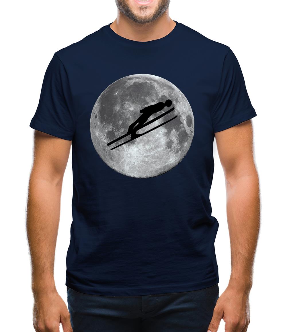 Ski Jump Moon Mens T-Shirt Ski Jump Moon Mens T-Shirt