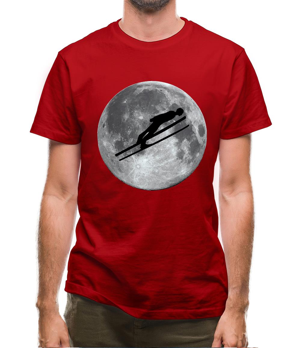 Ski Jump Moon Mens T-Shirt Ski Jump Moon Mens T-Shirt