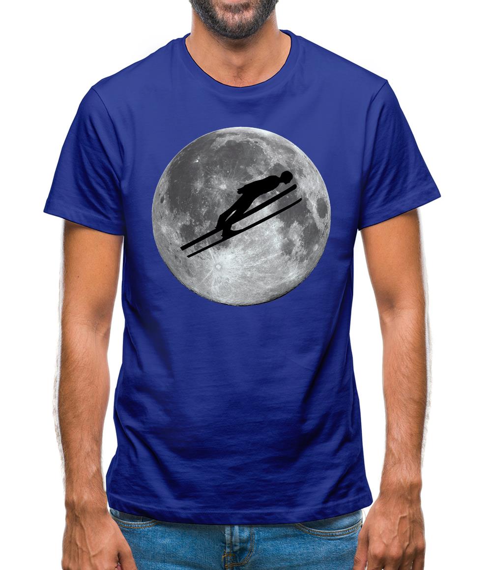 Ski Jump Moon Mens T-Shirt Ski Jump Moon Mens T-Shirt