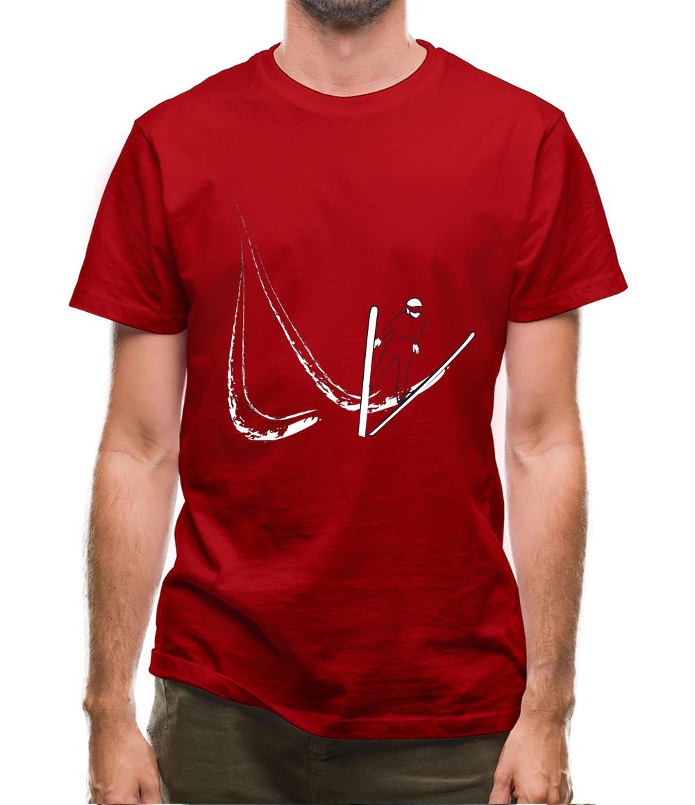 Ski Jump Swoosh Mens T-Shirt Ski Jump Swoosh Mens T-Shirt