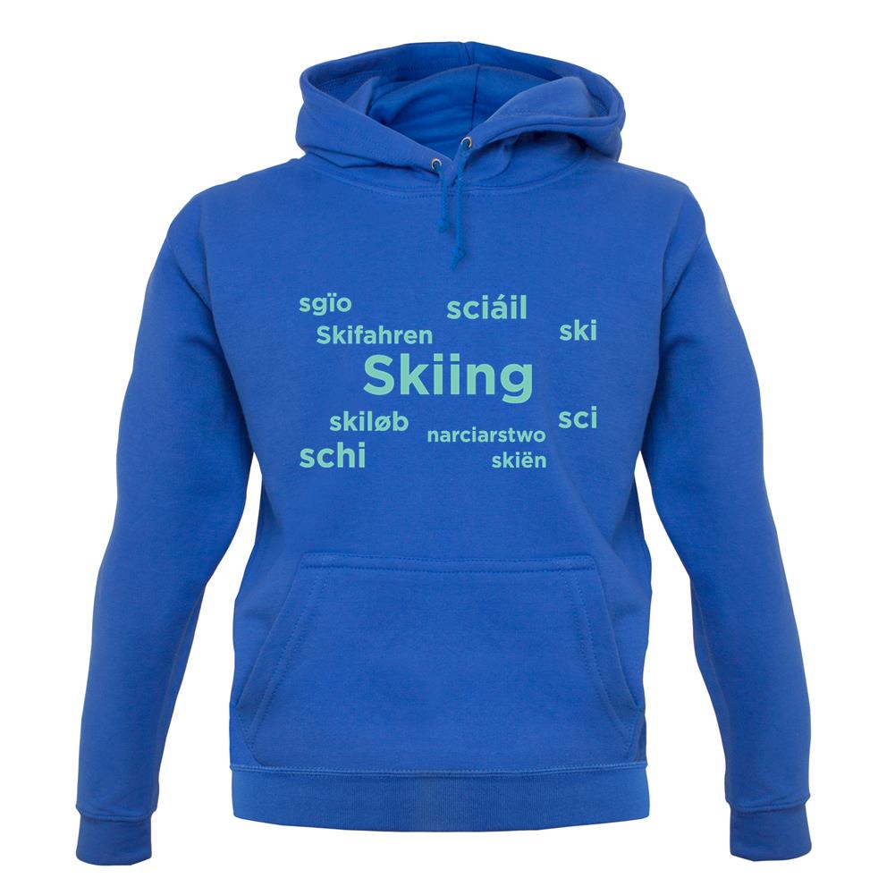 Skiing Languages unisex hoodie Skiing Languages unisex hoodie