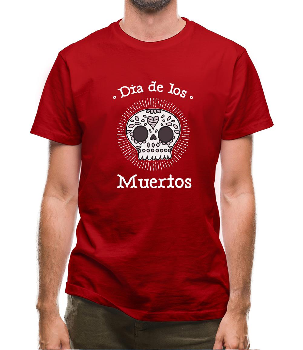 Dia De Los Muertos Skull Mens T-Shirt Dia De Los Muertos Skull Mens T-Shirt