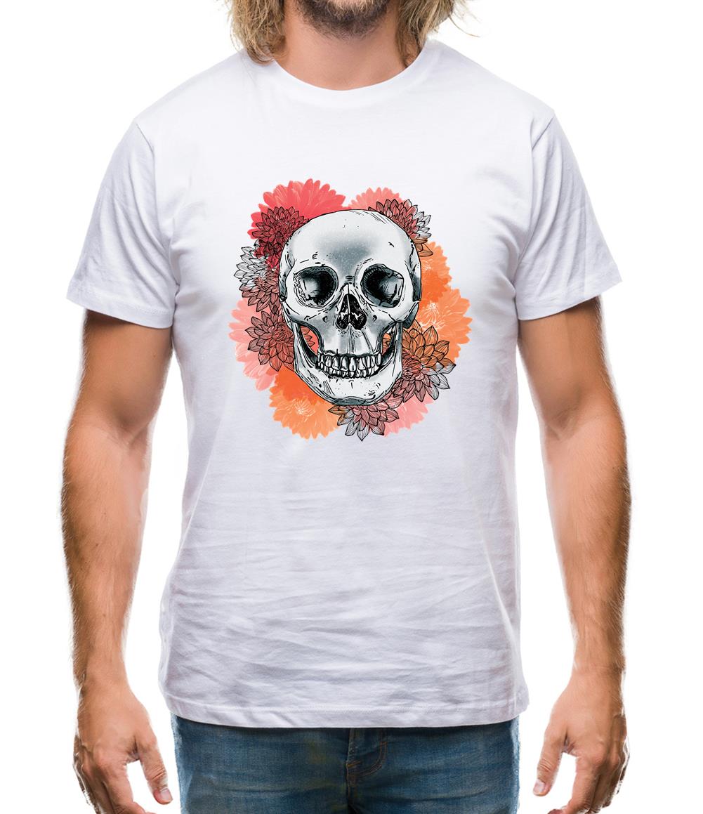 Skull Flower Mens T-Shirt Skull Flower Mens T-Shirt
