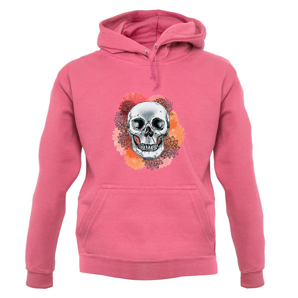 Skull Flower unisex hoodie Skull Flower unisex hoodie