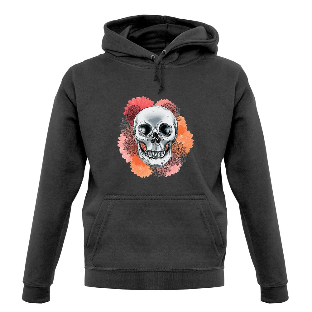 Skull Flower unisex hoodie Skull Flower unisex hoodie