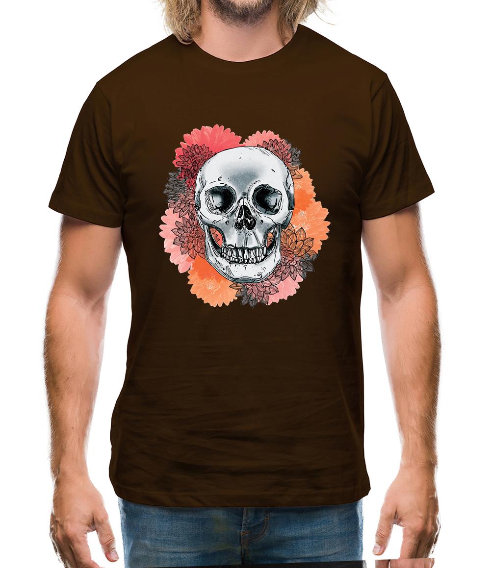 Skull Flower Mens T-Shirt Skull Flower Mens T-Shirt