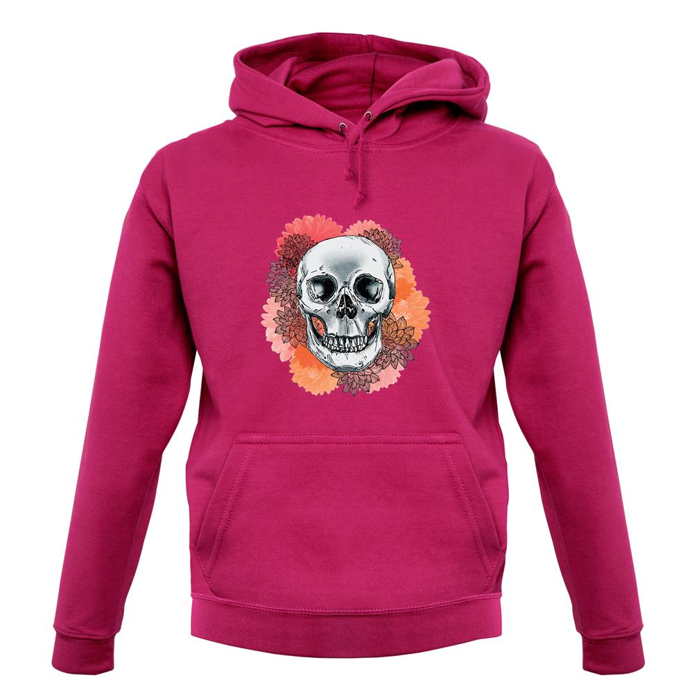 Skull Flower unisex hoodie Skull Flower unisex hoodie