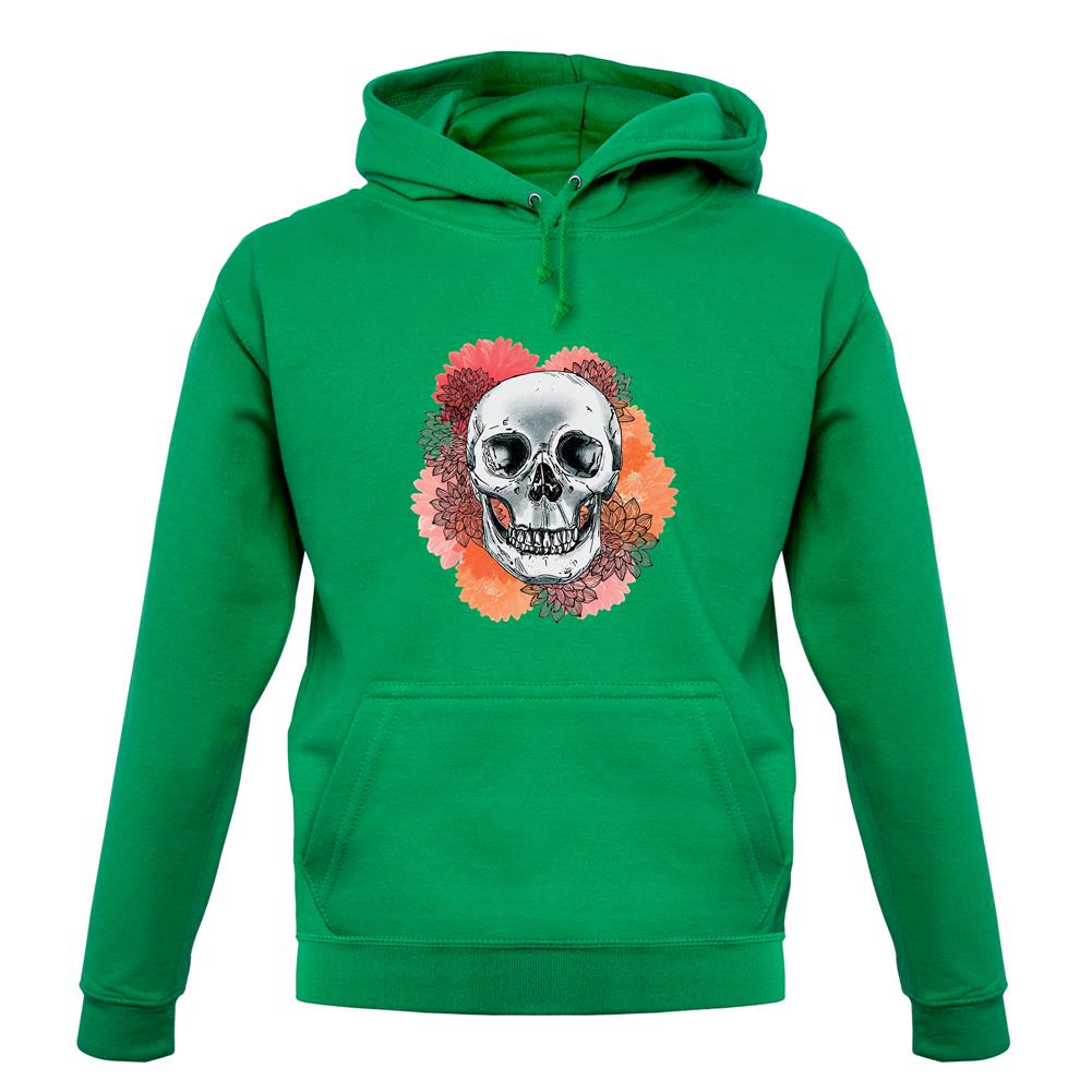 Skull Flower unisex hoodie Skull Flower unisex hoodie