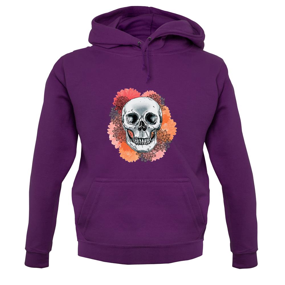 Skull Flower unisex hoodie Skull Flower unisex hoodie