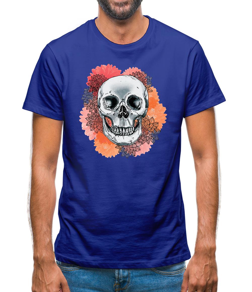 Skull Flower Mens T-Shirt Skull Flower Mens T-Shirt