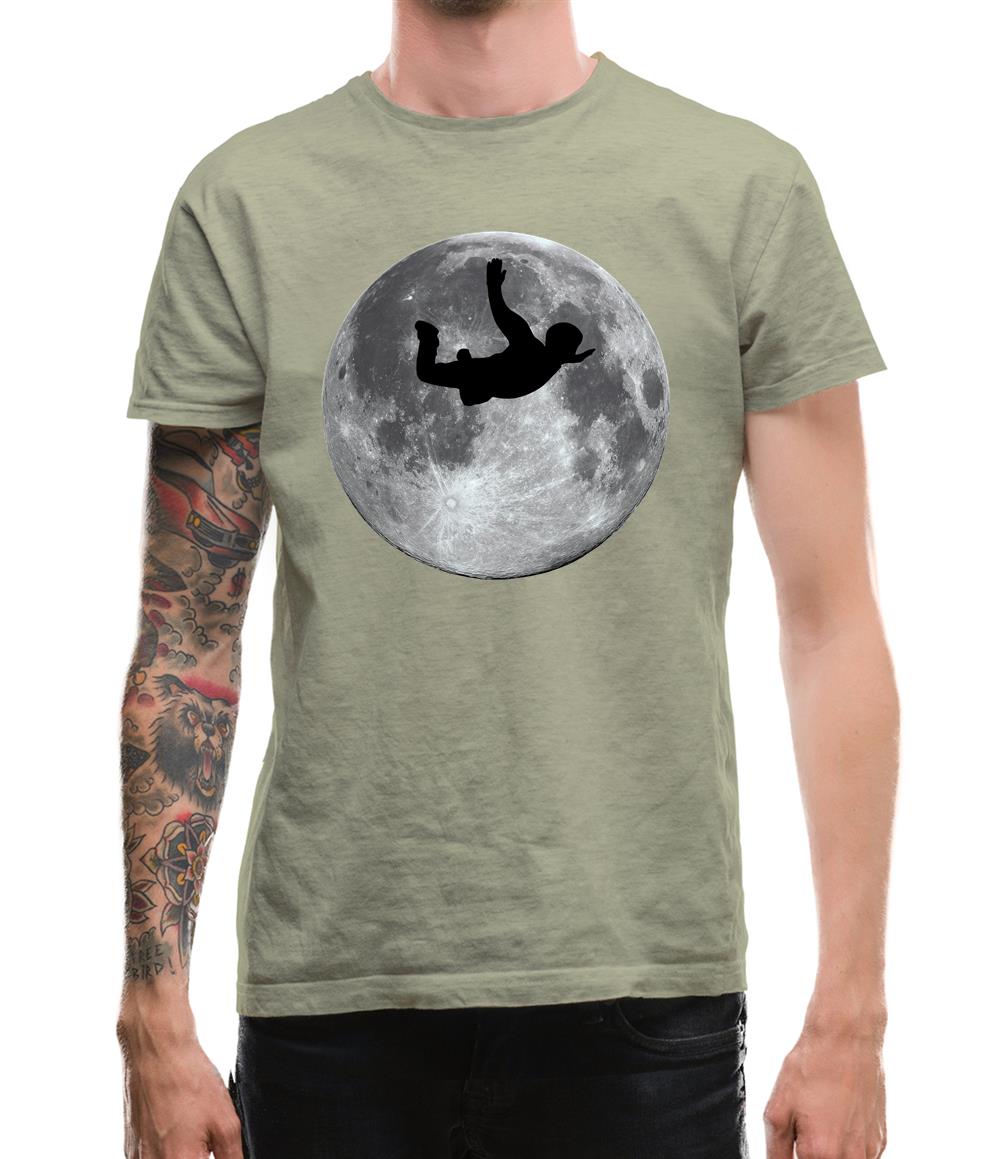 Sky Diving Moon Mens T-Shirt Sky Diving Moon Mens T-Shirt