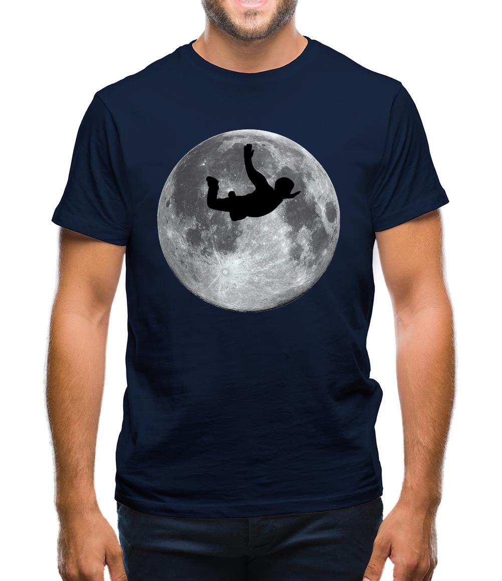 Sky Diving Moon Mens T-Shirt Sky Diving Moon Mens T-Shirt