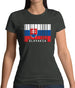 Slovakia Barcode Style Flag Womens T-Shirt Slovakia Barcode Style Flag Womens T-Shirt