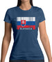 Slovakia Barcode Style Flag Womens T-Shirt Slovakia Barcode Style Flag Womens T-Shirt