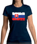 Slovakia Grunge Style Flag Womens T-Shirt Slovakia Grunge Style Flag Womens T-Shirt