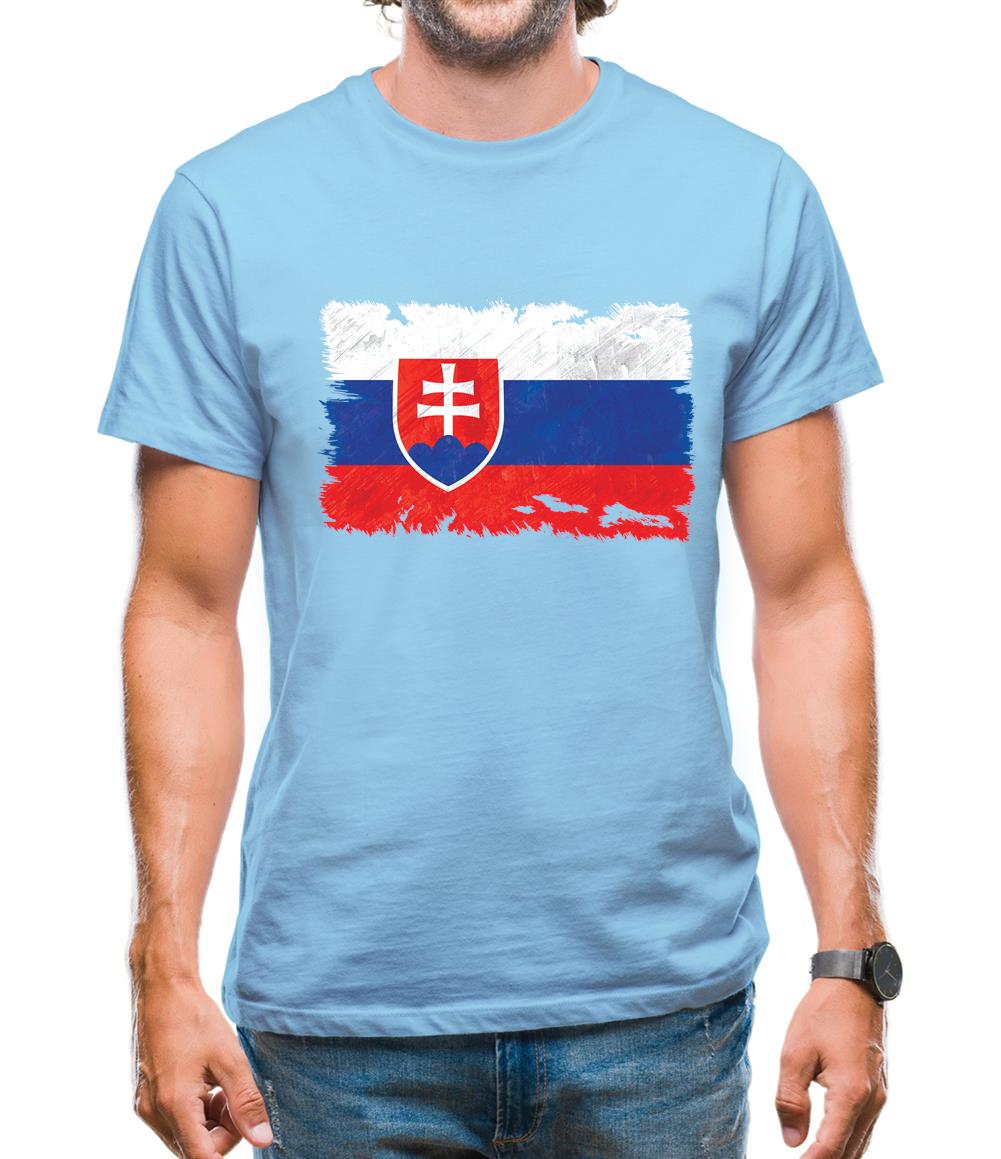 Slovakia Grunge Style Flag Mens T-Shirt Slovakia Grunge Style Flag Mens T-Shirt