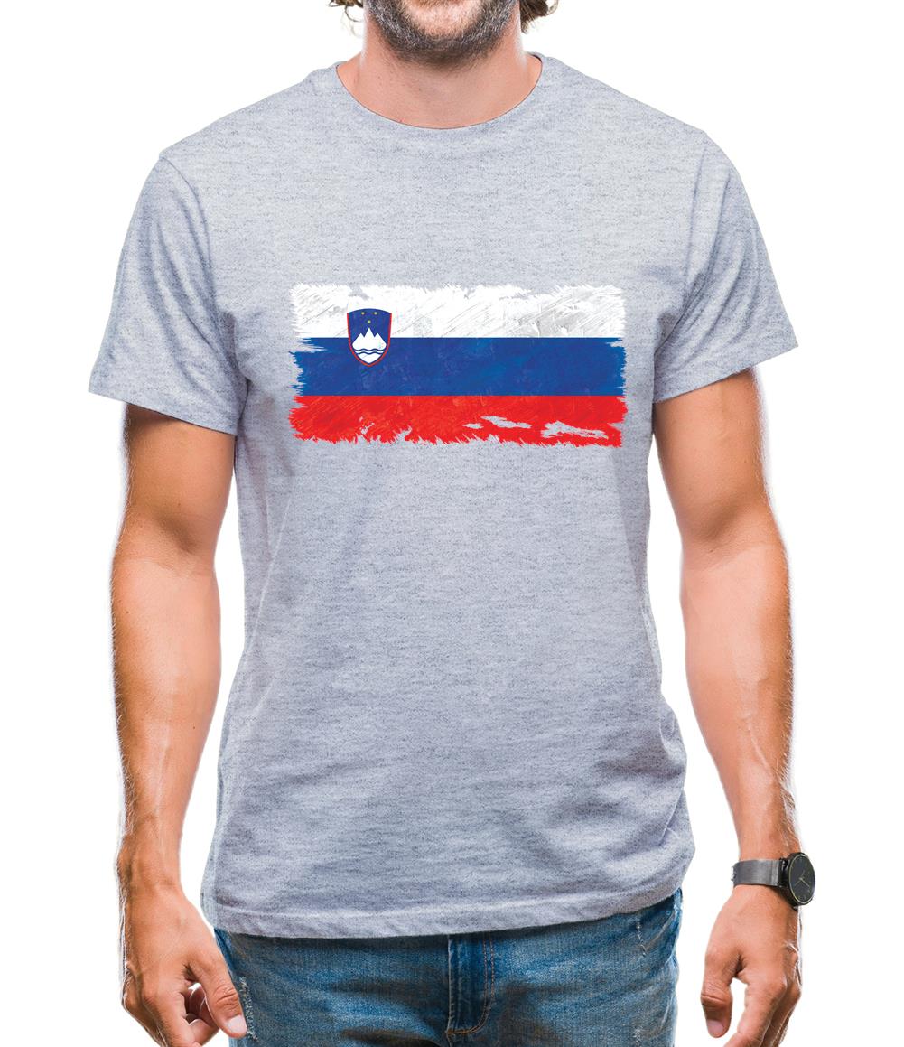 Slovenia Grunge Style Flag Mens T-Shirt Slovenia Grunge Style Flag Mens T-Shirt