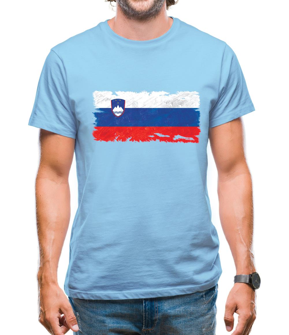 Slovenia Grunge Style Flag Mens T-Shirt Slovenia Grunge Style Flag Mens T-Shirt