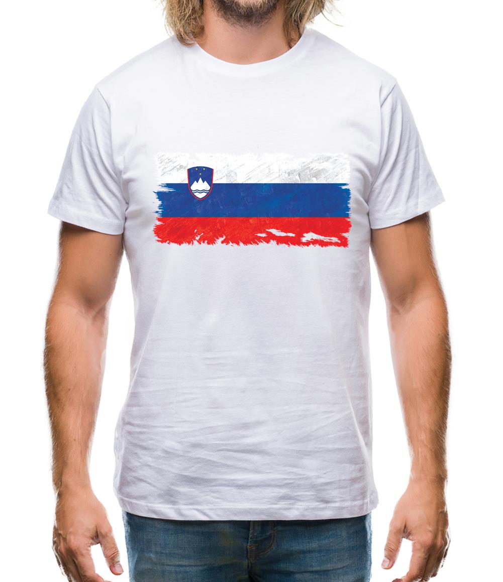 Slovenia Grunge Style Flag Mens T-Shirt Slovenia Grunge Style Flag Mens T-Shirt