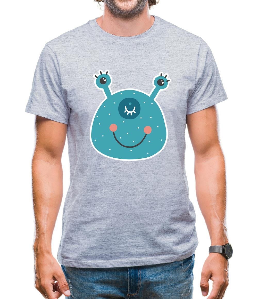 Smiley Face Alien Mens T-Shirt Smiley Face Alien Mens T-Shirt