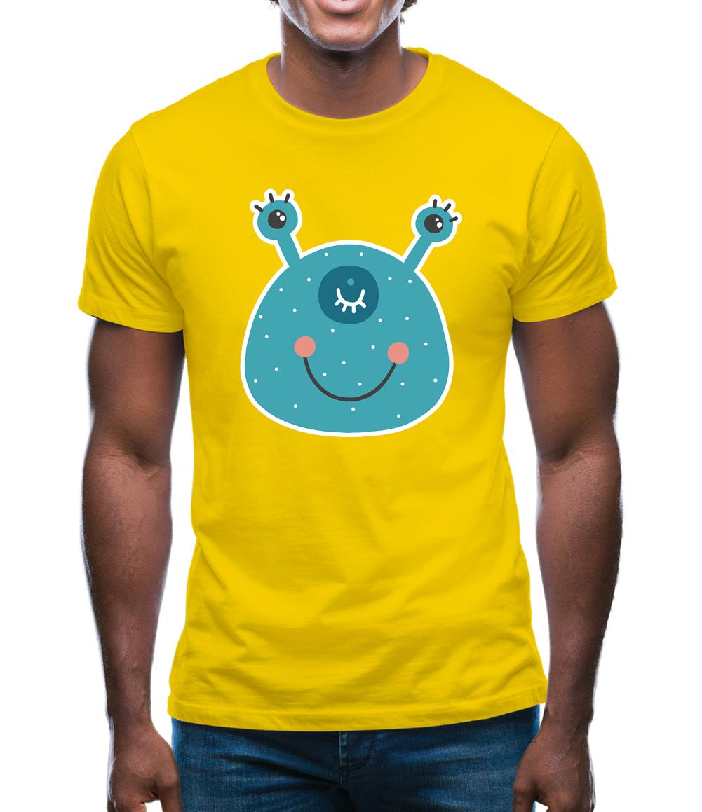 Smiley Face Alien Mens T-Shirt Smiley Face Alien Mens T-Shirt