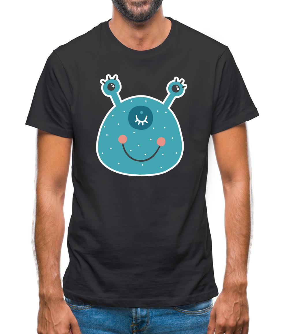 Smiley Face Alien Mens T-Shirt Smiley Face Alien Mens T-Shirt