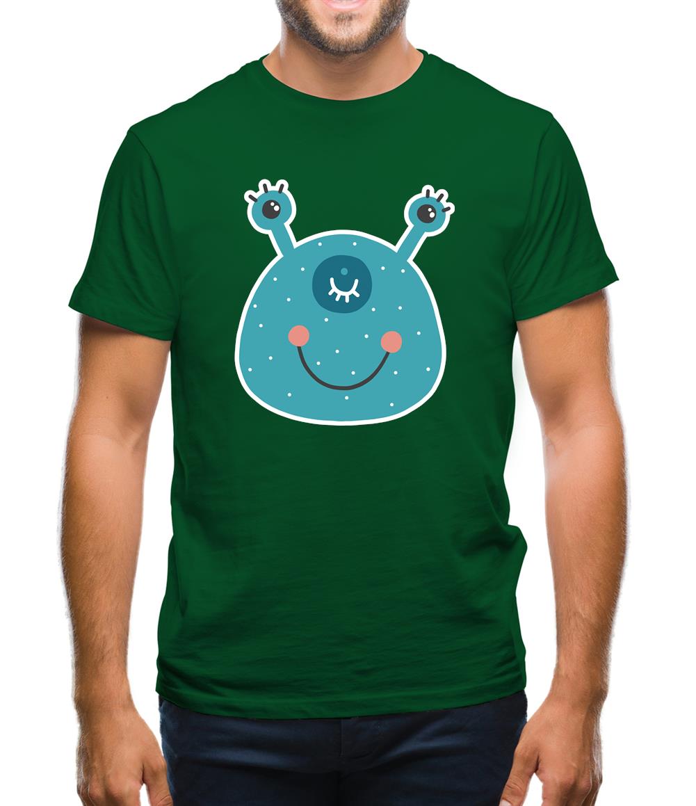 Smiley Face Alien Mens T-Shirt Smiley Face Alien Mens T-Shirt