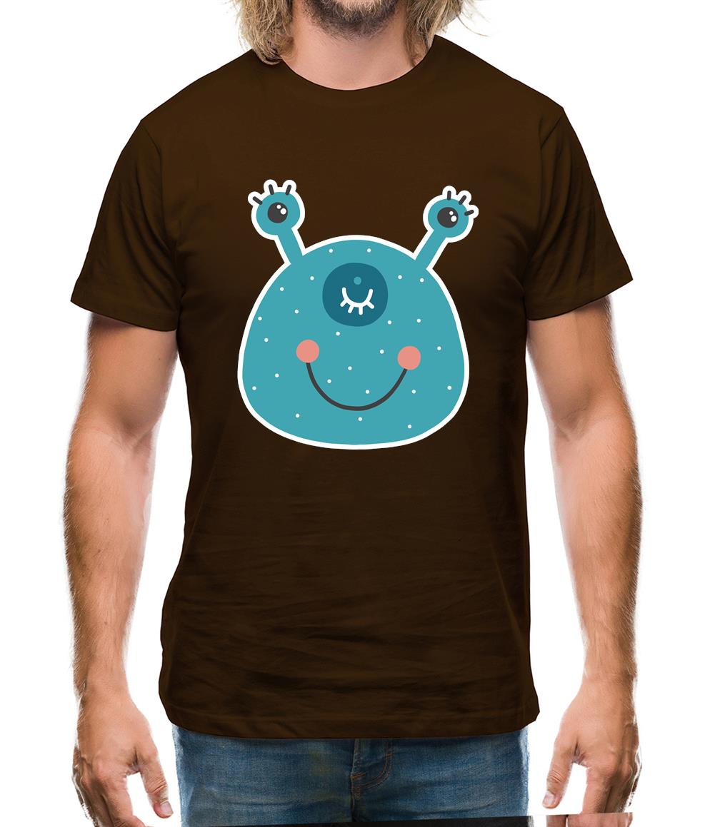 Smiley Face Alien Mens T-Shirt Smiley Face Alien Mens T-Shirt