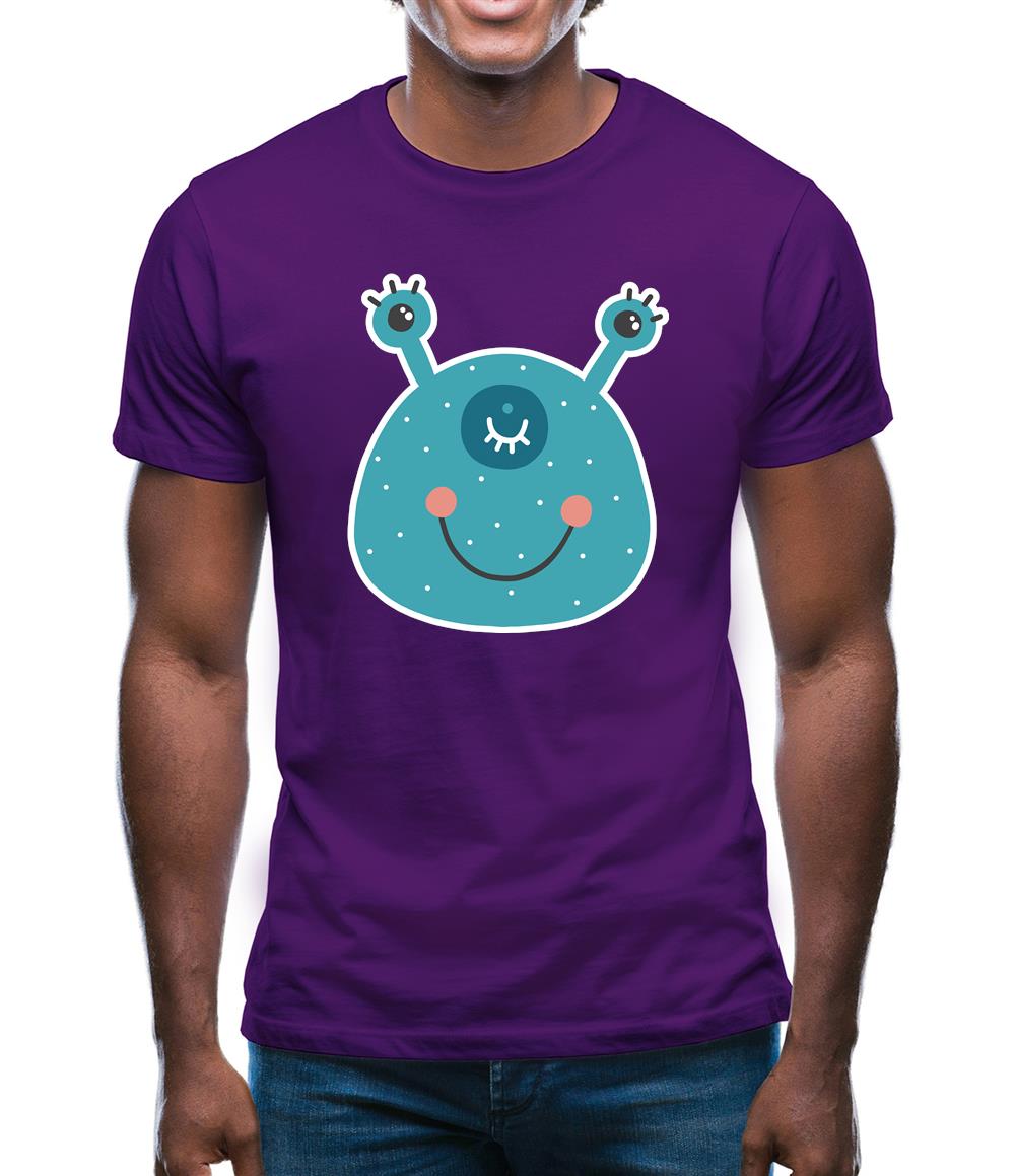 Smiley Face Alien Mens T-Shirt Smiley Face Alien Mens T-Shirt
