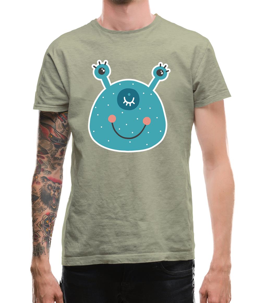 Smiley Face Alien Mens T-Shirt Smiley Face Alien Mens T-Shirt