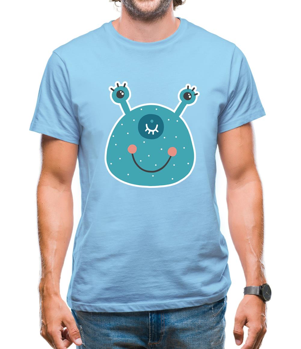 Smiley Face Alien Mens T-Shirt Smiley Face Alien Mens T-Shirt