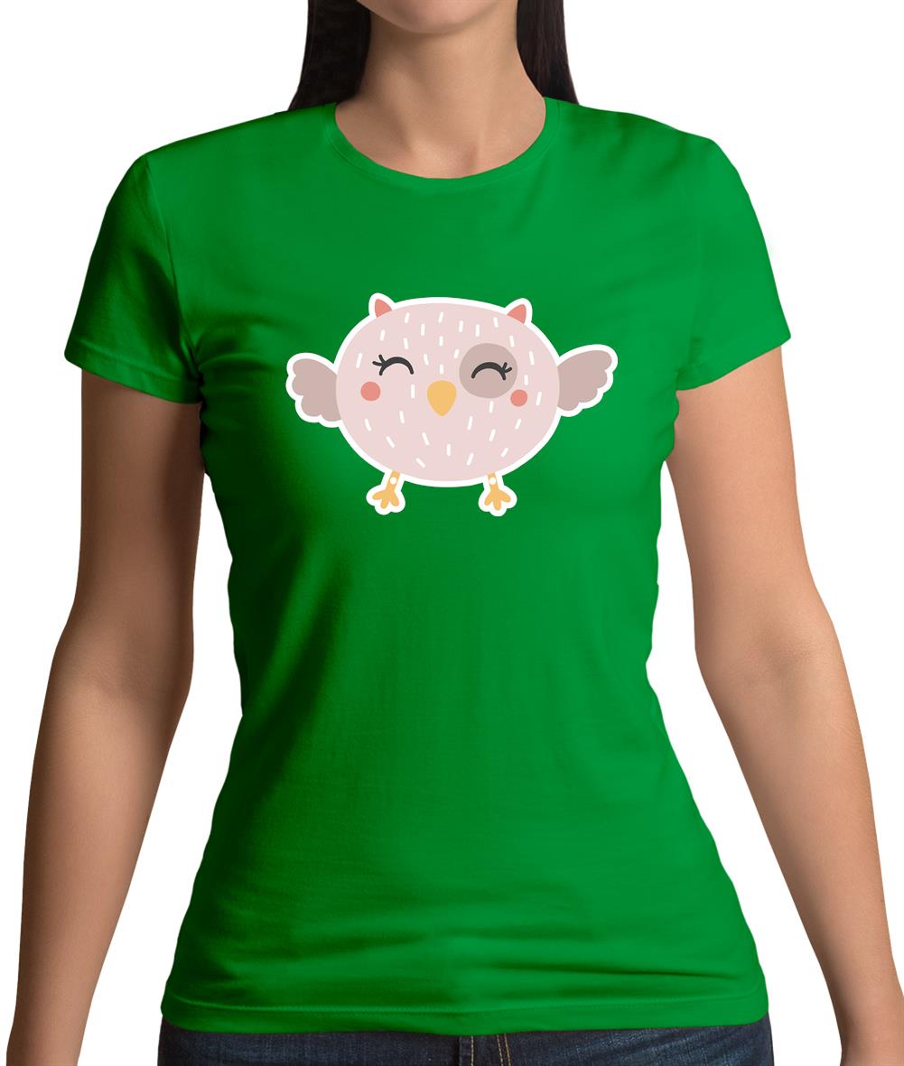 Smiley Face Baby Owl Womens T-Shirt Smiley Face Baby Owl Womens T-Shirt