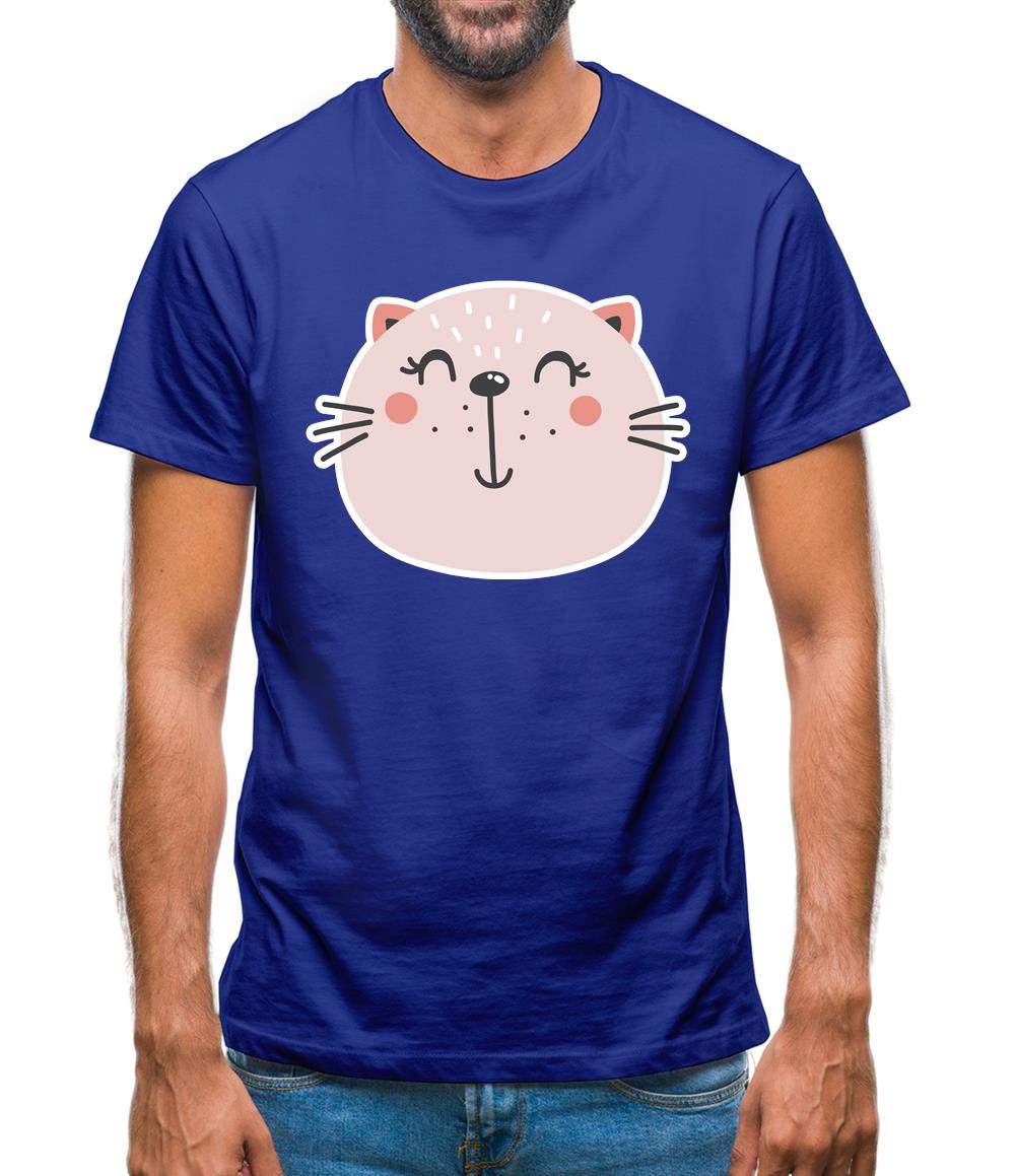 Smiley Face Cat Mens T-Shirt Smiley Face Cat Mens T-Shirt
