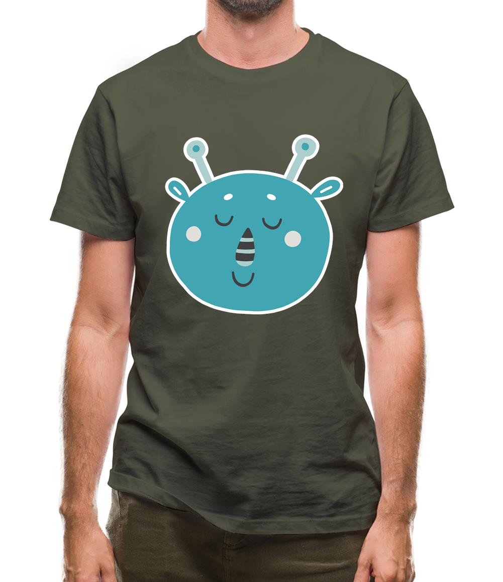 Smiley Face Martian Mens T-Shirt Smiley Face Martian Mens T-Shirt