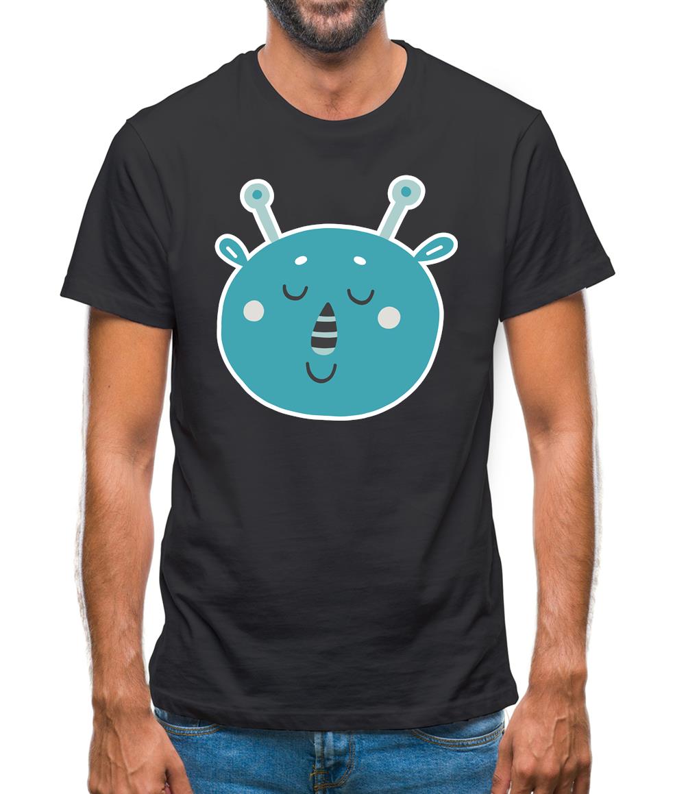 Smiley Face Martian Mens T-Shirt Smiley Face Martian Mens T-Shirt