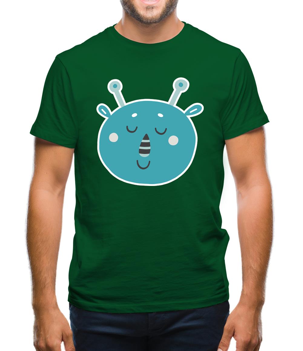 Smiley Face Martian Mens T-Shirt Smiley Face Martian Mens T-Shirt
