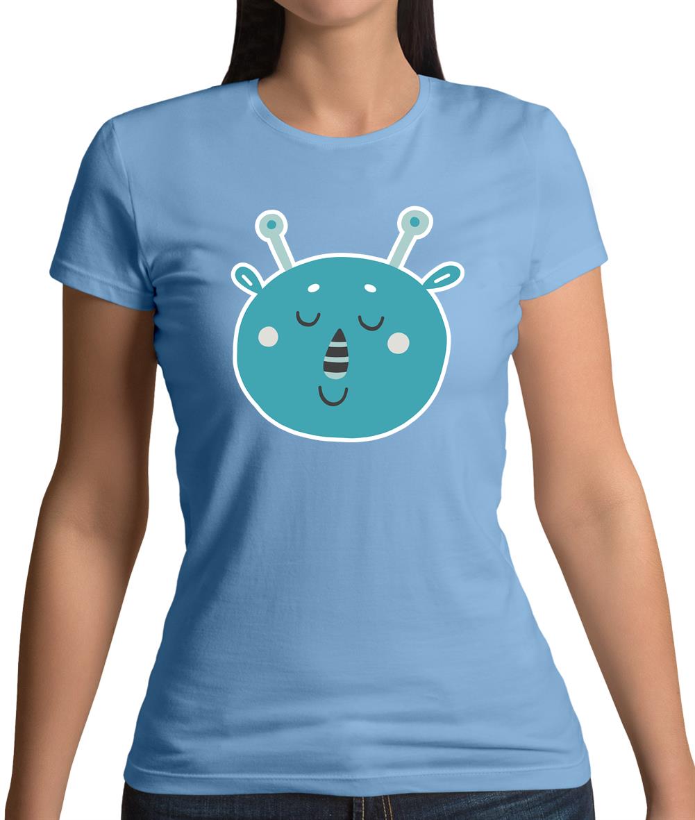 Smiley Face Martian Womens T-Shirt Smiley Face Martian Womens T-Shirt