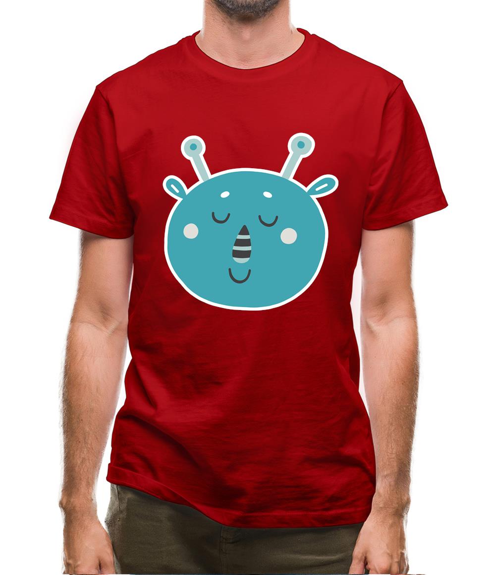 Smiley Face Martian Mens T-Shirt Smiley Face Martian Mens T-Shirt