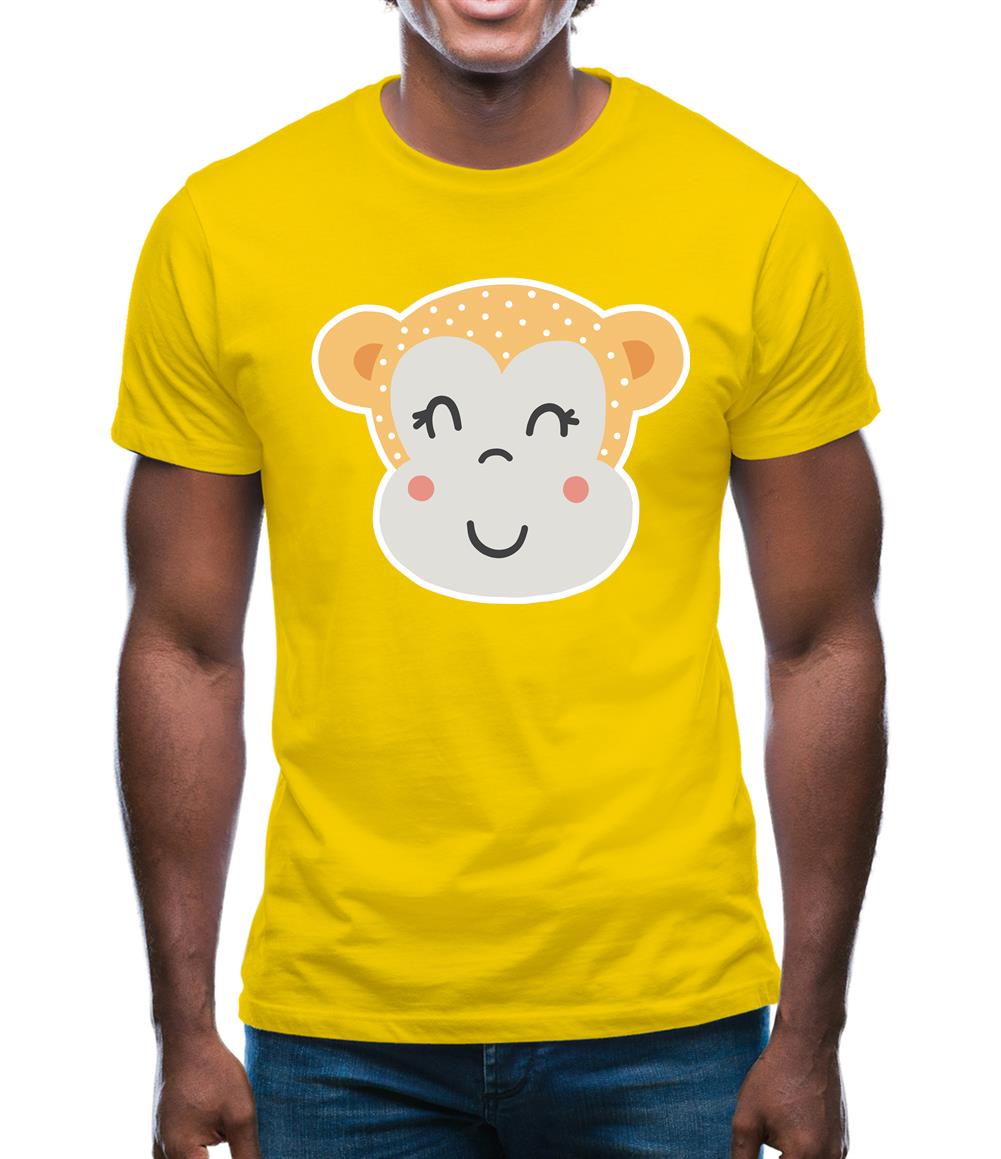 Smiley Face Monkey Mens T-Shirt Smiley Face Monkey Mens T-Shirt