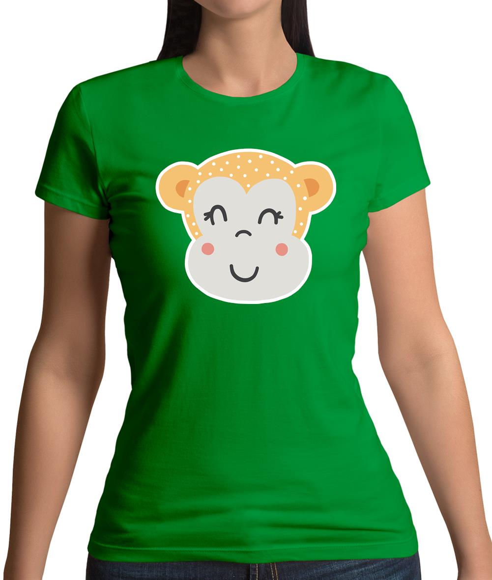 Smiley Face Monkey Womens T-Shirt Smiley Face Monkey Womens T-Shirt