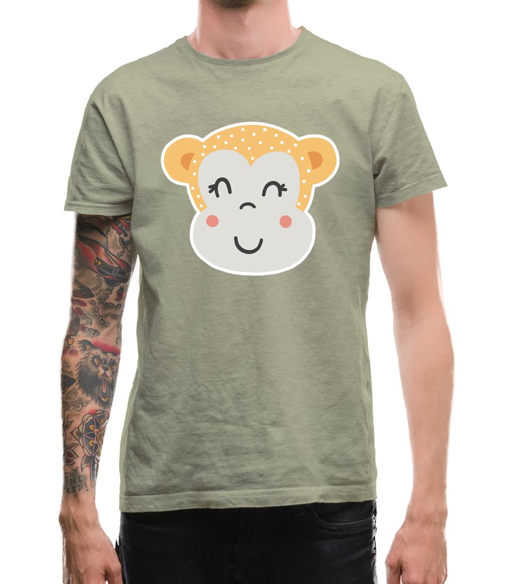 Smiley Face Monkey Mens T-Shirt Smiley Face Monkey Mens T-Shirt