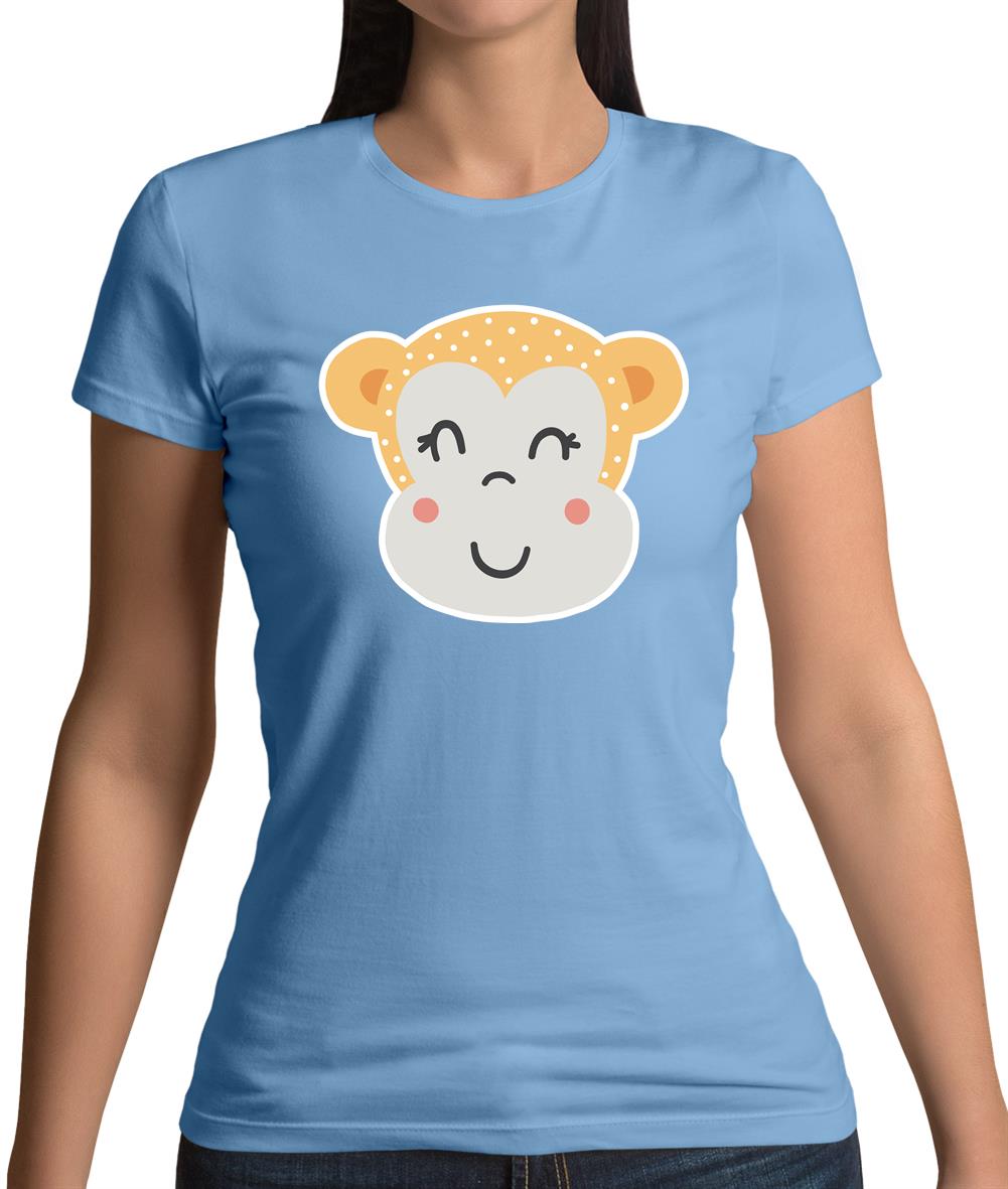 Smiley Face Monkey Womens T-Shirt Smiley Face Monkey Womens T-Shirt